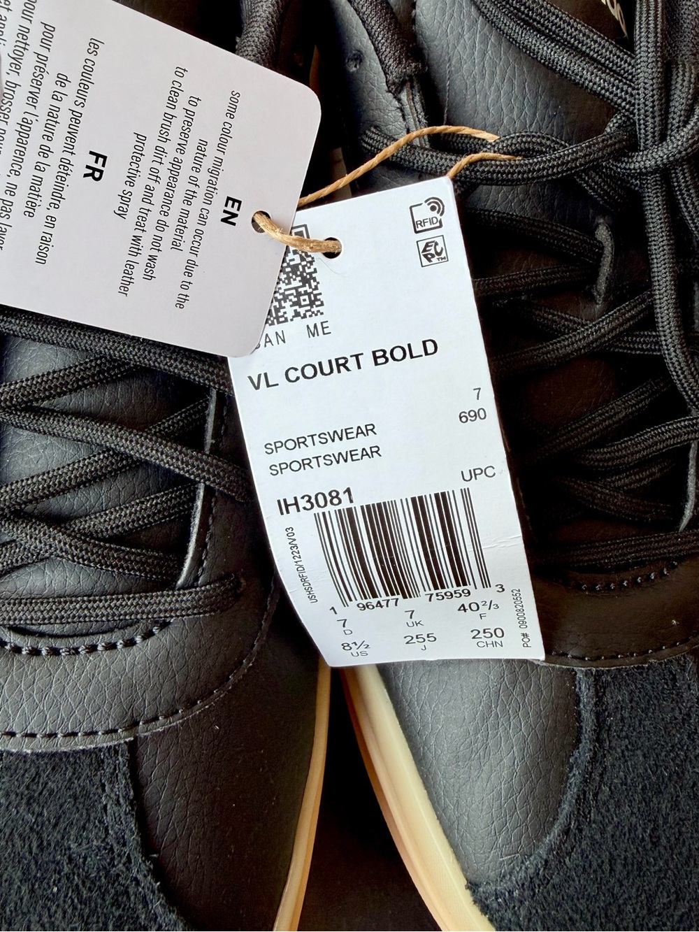 NWT Adidas VL Court Bold Womens Size 8.5 - Picture 3 of 8